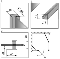 Душевой уголок Radaway Almatea KDJ 100x75 R