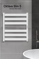 Полотенцесушитель электрический Indigo Oktava Slim 5 LСLOKS5E60-50WMRt белый матовый