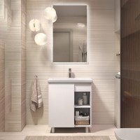 Тумба с раковиной Vigo Milos 70 напольная, белая