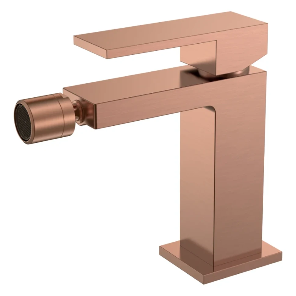 Смеситель для биде Boheme Qubic 476-CB copper brushed