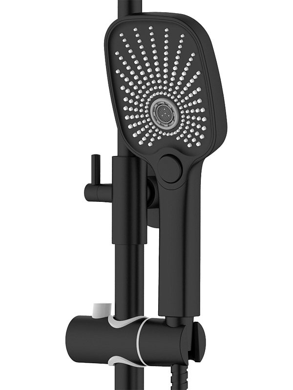 Душевая стойка AZARIO Lursy AZ-K2349B черная матовая