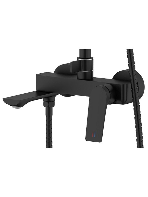 Душевая стойка AZARIO Lursy AZ-K2349B черная матовая