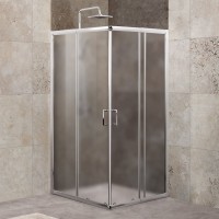 Душевой уголок BelBagno Unique A-2-85/100-M-Cr стекло матовое