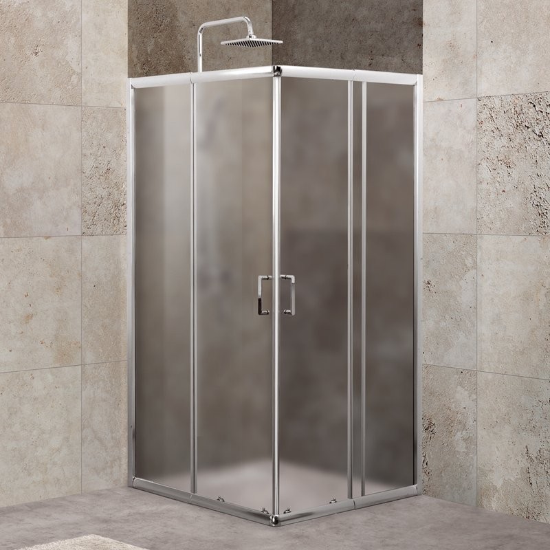 Душевой уголок BelBagno Unique A-2-85/100-M-Cr стекло матовое
