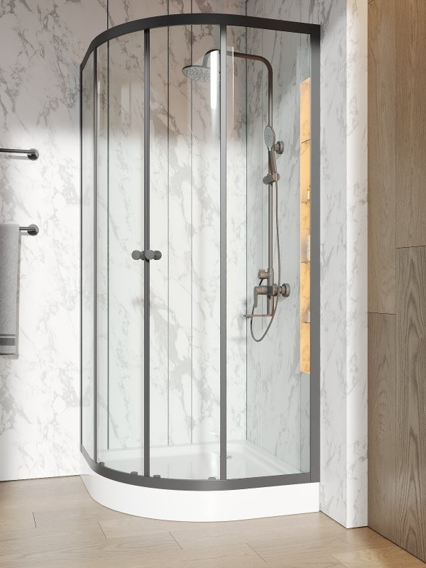 Душевой уголок Orange E01 090TB/G 90x90, с поддоном