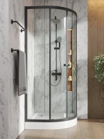 Душевой уголок Orange E01 090TB/G 90x90, с поддоном