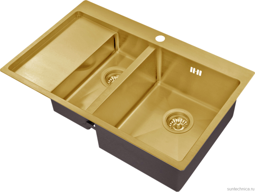 Мойка кухонная Zorg Inox PVD SZR 5178-2-R bronze