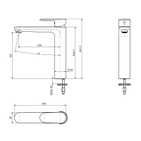 Смеситель для раковины AQUATEK Ника AQ1804CR хром