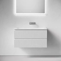 Тумба с раковиной Sancos Snob R 90 подвесная, bianco, раковина СN7019wx