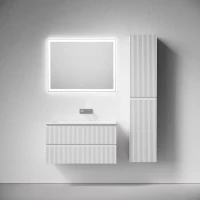 Тумба с раковиной Sancos Snob R 90 подвесная, bianco, раковина СN7019wx