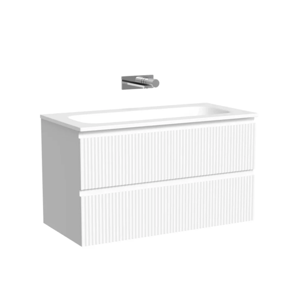 Тумба с раковиной Sancos Snob R 90 подвесная, bianco, раковина СN7019wx