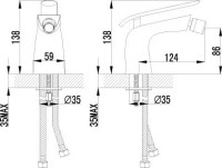 Смеситель для биде Lemark Melange LM4908CW