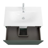 Мебель для ванной комнаты BelBagno Uno 80 подвесная, 2 ящика, матовая еловая