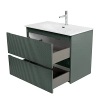 Мебель для ванной комнаты BelBagno Uno 80 подвесная, 2 ящика, матовая еловая