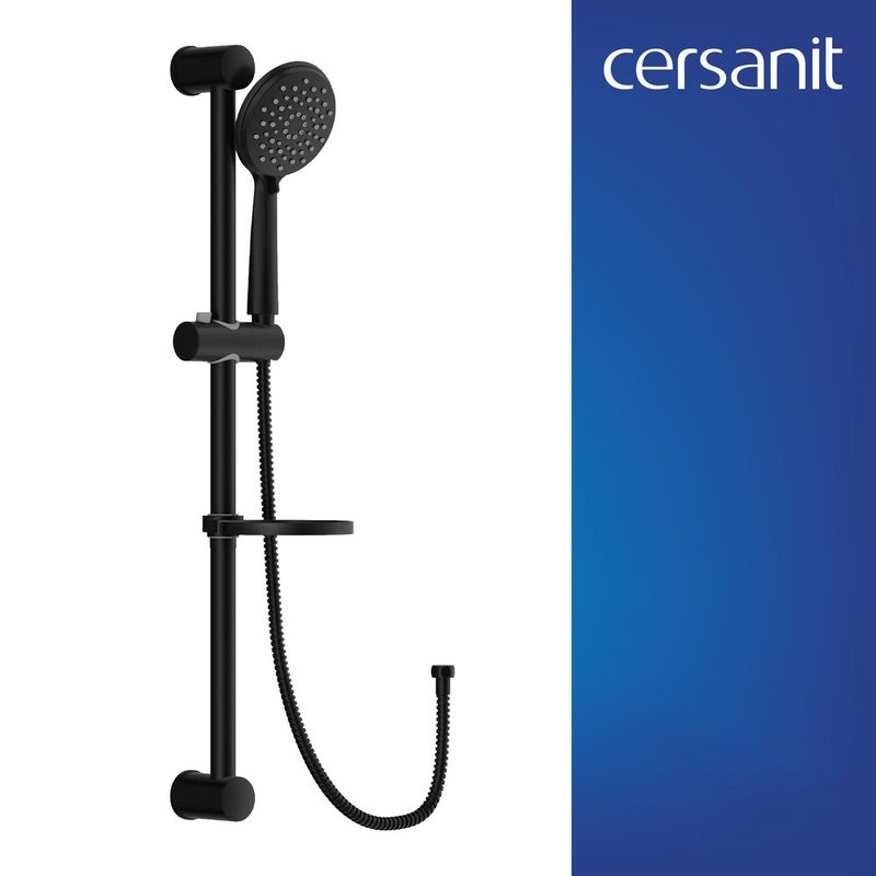 Душевой гарнитур Cersanit Лара (Lara) 68146 матовый черный