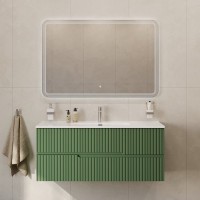 Тумба с раковиной Cezares Duet 120 фисташковый софт, раковина Cezares CZR-8095-120