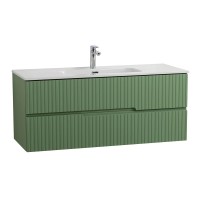 Тумба с раковиной Cezares Duet 120 фисташковый софт, раковина Cezares CZR-8095-120