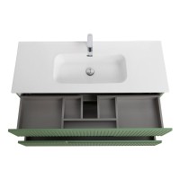 Тумба с раковиной Cezares Duet 120 фисташковый софт, раковина Cezares CZR-8095-120