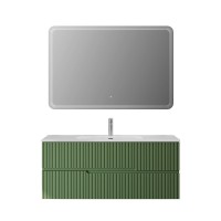 Тумба с раковиной Cezares Duet 120 фисташковый софт, раковина Cezares CZR-8095-120
