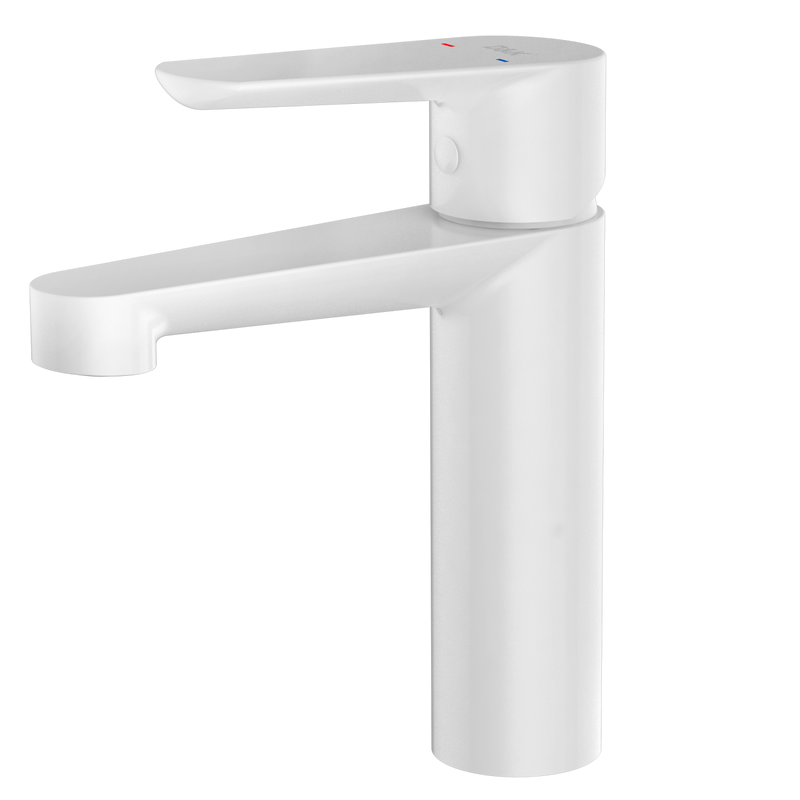 Смеситель для раковины D&K Bayern.München DA1562108 матовый белый