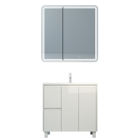 Мебель для ванной комнаты Emmy Вега 80 напольная, белая