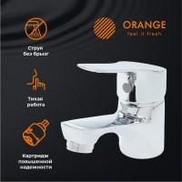 Смеситель для раковины Orange Dia M45-021cr хром
