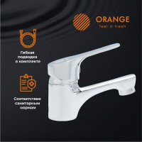 Смеситель для раковины Orange Dia M45-021cr хром