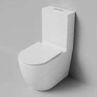 Унитаз-компакт напольный Grossman GR-4494SQ с микролифтом, белый глянец