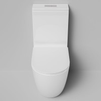 Унитаз-компакт напольный Grossman GR-4494SQ с микролифтом, белый глянец