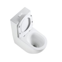 Унитаз-компакт напольный Grossman GR-4494SQ с микролифтом, белый глянец