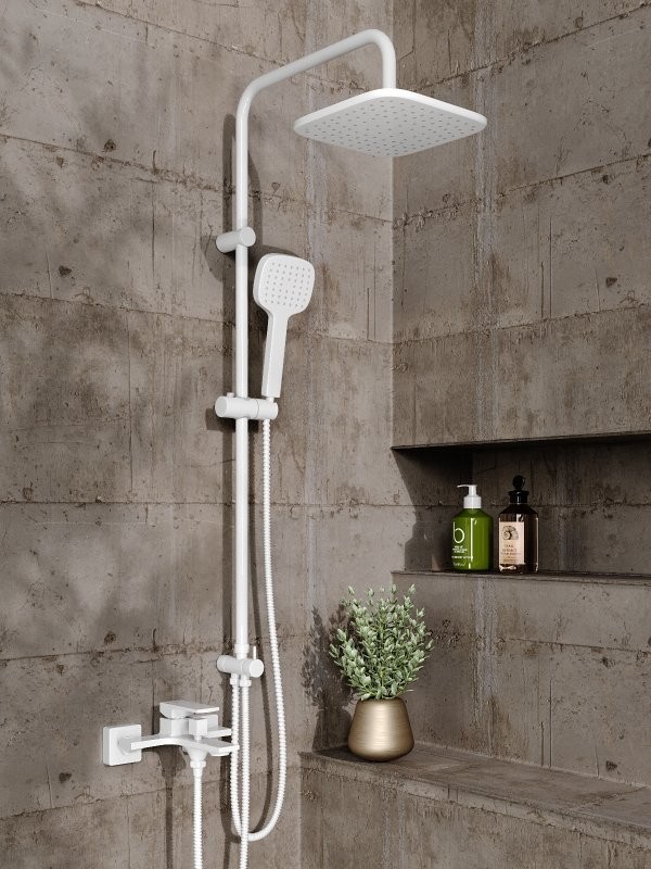 Душевая стойка Orange Lutz M04-944w белая