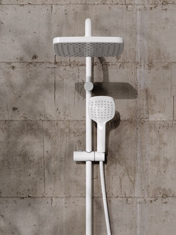 Душевая стойка Orange Lutz M04-944w белая