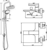 Душевая стойка Orange Lutz M04-944w белая