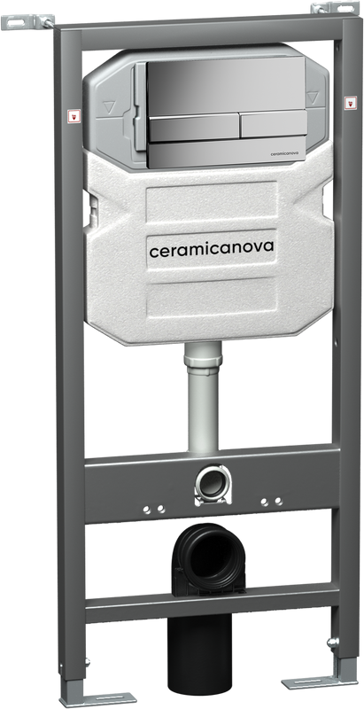 Система инсталляции для унитазов Ceramicanova Envision Flat CN1002M кнопка хром матовый