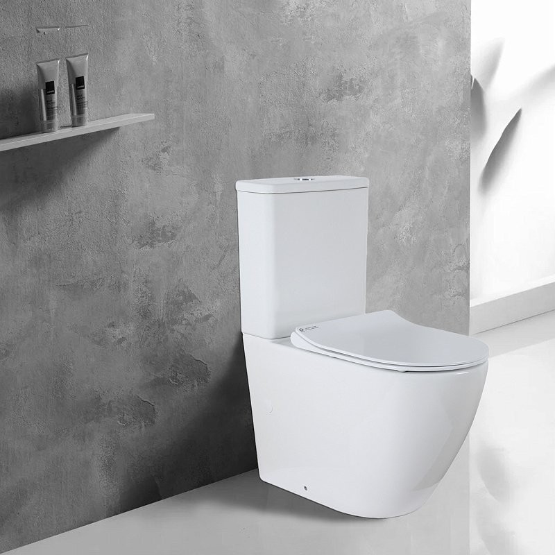 Унитаз-компакт напольный AZARIO Grado AZ-2141 глянцевый белый