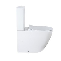 Унитаз-компакт напольный AZARIO Grado AZ-2141 глянцевый белый