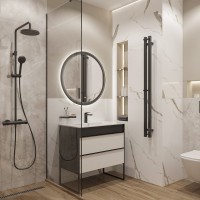 Полотенцесушитель электрический EWRIKA Пенелопа P2 140, черный