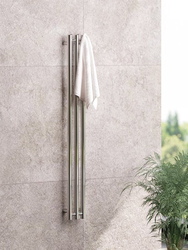 Полотенцесушитель электрический Сунержа Терция 4.0 00-0884-1206 120x15 см, подключение слева, скрытое подключение слева, без покрытия, I-образный