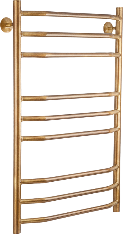 Полотенцесушитель водяной Secado Агата 2 85x55 см, бронза, лесенка, латунь