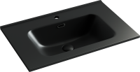 Мебель для ванной комнаты Sancos Urban 70 дуб чарльстон, черная раковина CN7007MB
