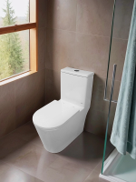 Унитаз-моноблок напольный AZARIO Eagle AZ-80673 безободковый, с микролифтом, глянцевый белый