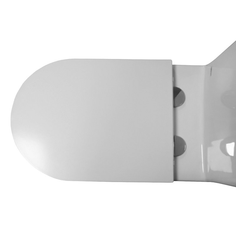 Унитаз-моноблок напольный AZARIO Eagle AZ-80673 безободковый, с микролифтом, глянцевый белый