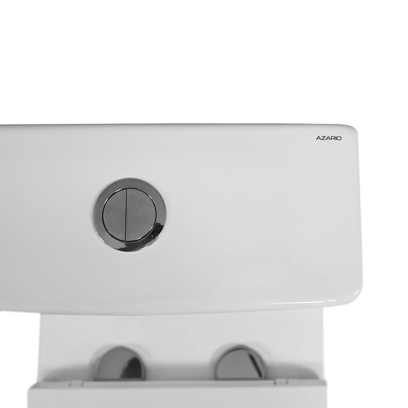 Унитаз-моноблок напольный AZARIO Eagle AZ-80673 безободковый, с микролифтом, глянцевый белый