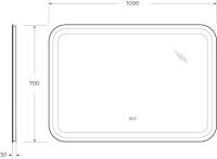 Мебель для ванной комнаты Cezares Plane 100 bianco lucido, раковина Cezares CZR-8002-100
