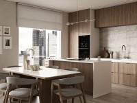 Смеситель для кухни Cersanit Zen 68249 с гибким изливом, черный, хром