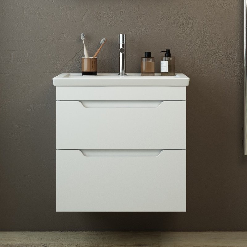 Мебель для ванной комнаты Emmy Агата 60 подвесная, белая