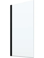 Шторка на ванну Kubele DE020 DE020P601-CLN-BLM- 55х150 150х55, профиль черный матовый