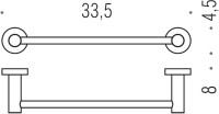 Полотенцедержатель Colombo Design Plus W4909.BM
