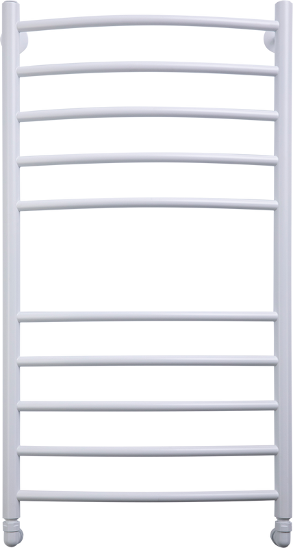 Полотенцесушитель водяной Comfysan Noumi W-10 100х50 100x55 см, матовый белый, лесенка