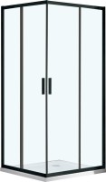 Душевой уголок Vincea Garda VSS-1G9010CLB 100x90 см, профиль чёрный, стекло прозрачное